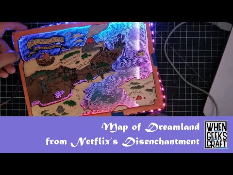Map of Dreamland from Netflix's 'Disenchantment'