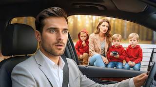 MILIONÁRIO VÊ SUA EX-NOIVA ESPERANDO UM UBER COM TRÊS MENINOS IGUAIS A ELE...