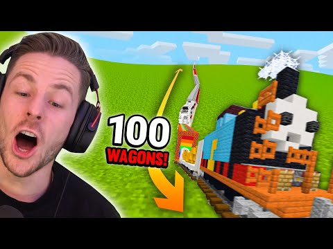 rewinside - I gave 100 Minecraft players a compartment on a train to build whatever they wanted