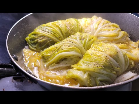 Savory Rolled Cabbage (Roll Kyabetsu)