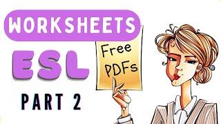 Must Have ESL Worksheets! Save your time! For all LEVELS & for all LESSONS! 🦄