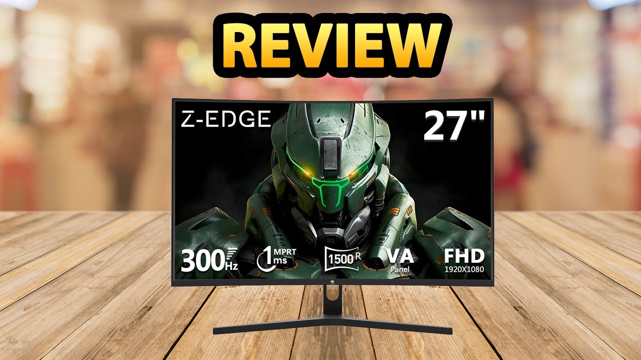 Miniatura da avaliação em vídeo de Monitor Gamer Curvo 27 Polegadas Z-Edge FHD 1080P