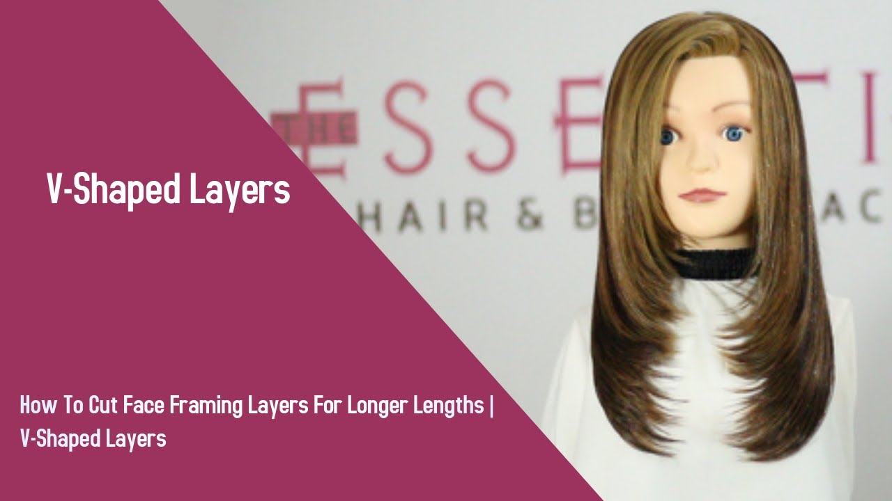 How To Cut Face Framing Layers For Longer Lengths | V-Shaped Layers