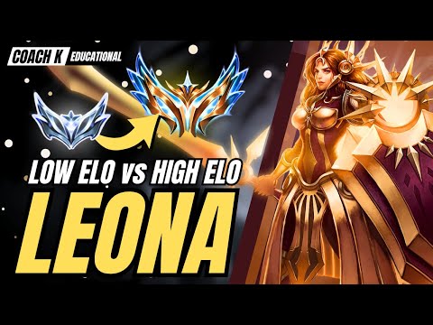 Leona in LOW vs HIGH ELO - What You MUST Know to Climb with Leona! (Educational)