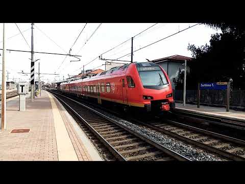 Treno Italo AV 9912 In Transito al Binario 1 alla stazione di Settimo Torinese