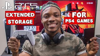 PS5 Console and Extended Storage | How to Play PS4 games from External Storage