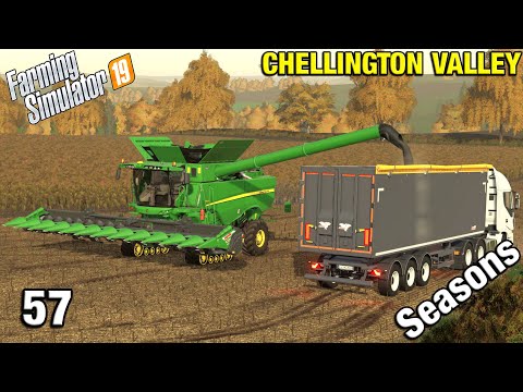 SUNFLOWERS ARE READY Chellington Valley Timelapse - FS19 Ep 57