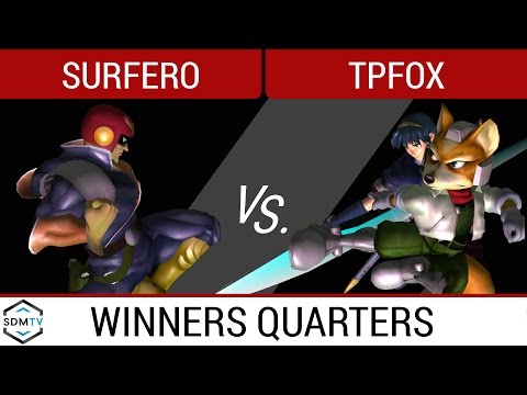 SDSU Biweekly 49 - Surfero (Falcon) vs. TpFox (Fox/Marth) - SSBM Winners Quarters - Smash Melee