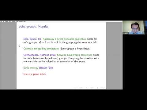 Non-amenable groups admitting no sofic approximation by expander graphs - Gabor Kun