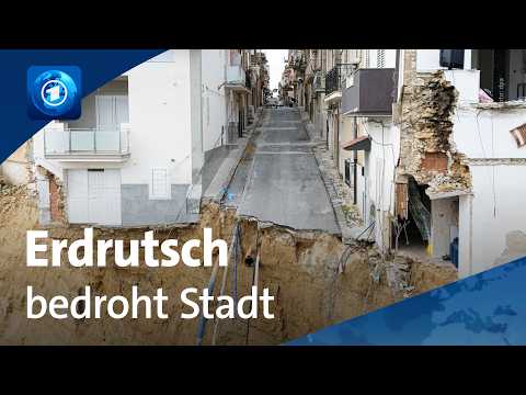 Sizilien: Erdrutsch in Niscemi zwingt Hunderte Menschen zur Flucht