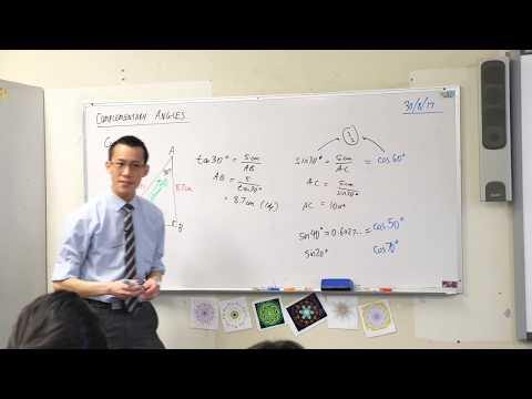 Trigonometric Ratios of Complementary Angles (1 of 3: Noticing the pattern)