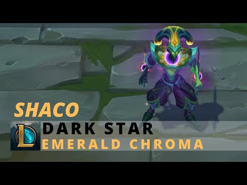 Dark Star Shaco Emerald Chroma - League of Legends