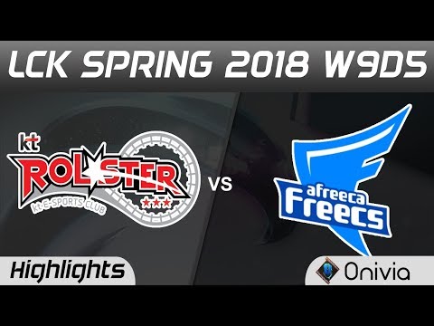 KT vs AFS Highlights Game 1 LCK Spring 2018 W9D5 KT Rolster vs Afreeca Freecs by Onivia