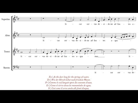 Palestrina | Sicut cervus [á 4; The Cambridge Singers]