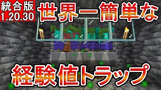 【マイクラ】世界一簡単な経験値トラップ【統合版】