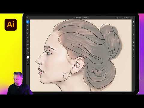 Line art in Illustrator on iPad, animating in After Effects