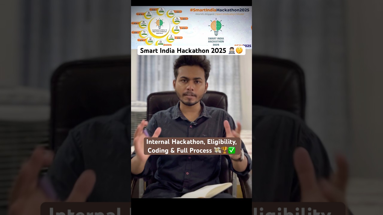 Smart India Hackathon 2025 | Internal Hackathon, Eligibility, Coding & Full Process 🧑🏻‍🎓✅