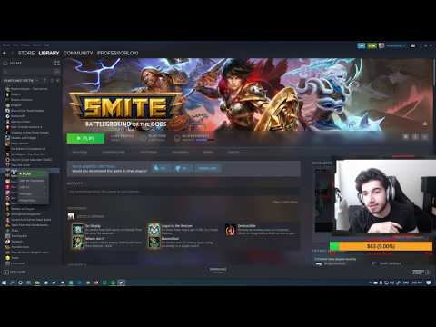 How to Enable the Logout Button on Steam for Smite! - YouTube