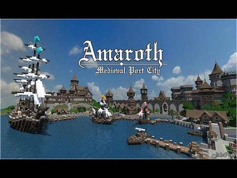  Amaroth - Medieval Port City  Minecraft Project