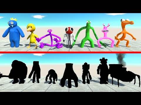 Creepy Monster Battle | Rainbow Friends VS Random Team - ARBS