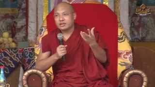 His Holiness Karmapa Gave Talk to TCV Suja Students