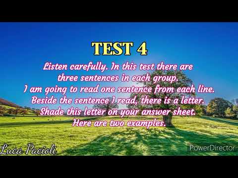 English audio Oral Test 2019