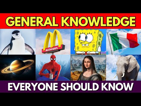 General Knowledge Trivia Quiz 📚😏 | 100 Questions You Should Know 👍✅