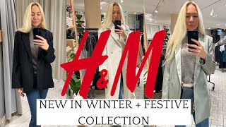 H&M HAUL Try On WINTER + FESTIVE COLLECTION 😍 COME SHOPPING WITH ME TO H&M