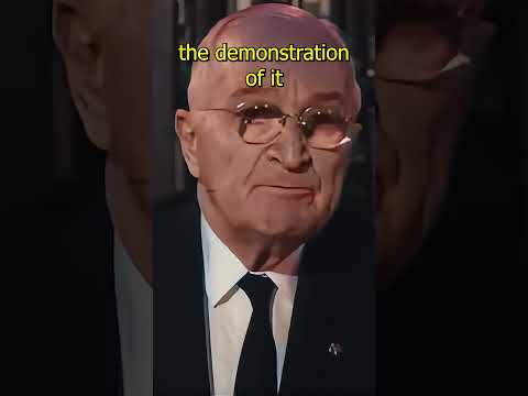 Truman's Thoughts on the Atomic Bomb | #colorizedhistory #ww2 #history #fyp