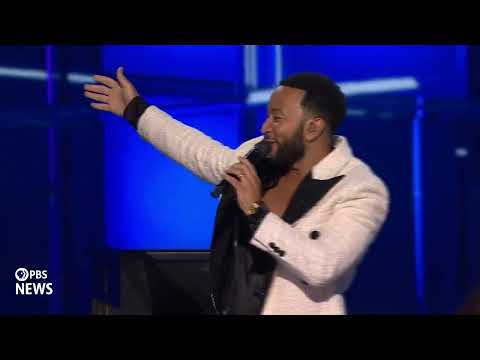 WATCH: John Legend and Sheila E. perform at 2024 Democratic National Convention | 2024 DNC Night 3