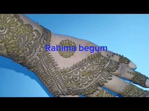 Rahima begum2020.mehndi design🥰