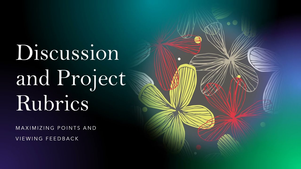 Discussion and Project Rubrics for 200-Level Math Courses