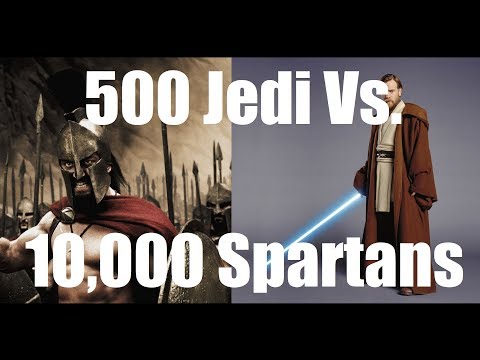 Ultimate Epic Battle Simulator - 500 Jedi Vs 10000 Spartans