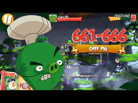 COBALT PLATEAUS HAMBERG - ANGRY BIRDS 2 PC LEVEL 661-666 BOSSLEVEL CHEF PIG
