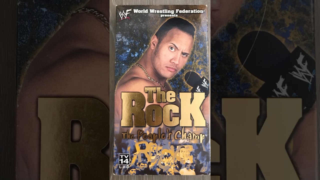 The Rock The People’s Champ VHS tape. Loved this as a kid growing up. #TheRock #WWF #VHS #Wrestling