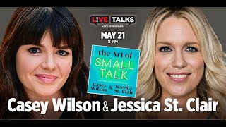 Casey Wilson & Jessica St. Clair with friends at Live Talks Los Angeles