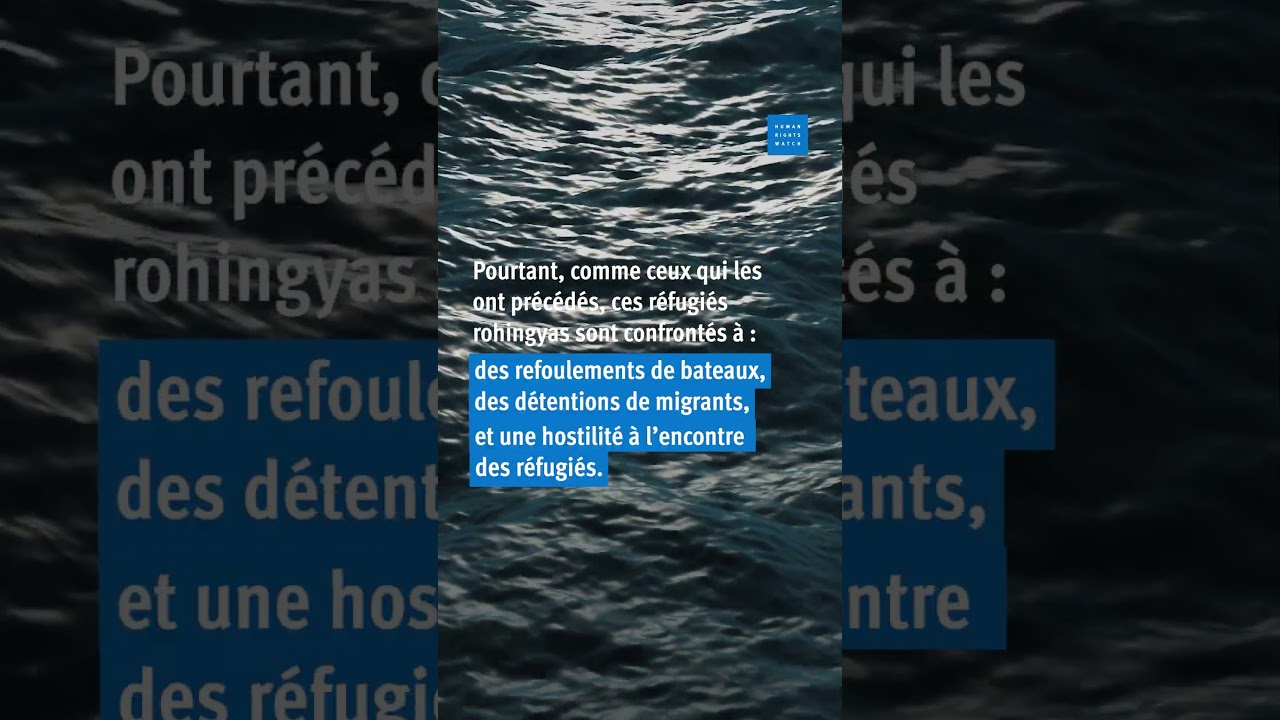 Myanmar : Des migrants rohingyas en mer d’Andaman