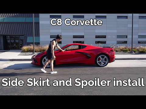 C8 Corvette | Z06 Style Side Skirts and Spoiler install
