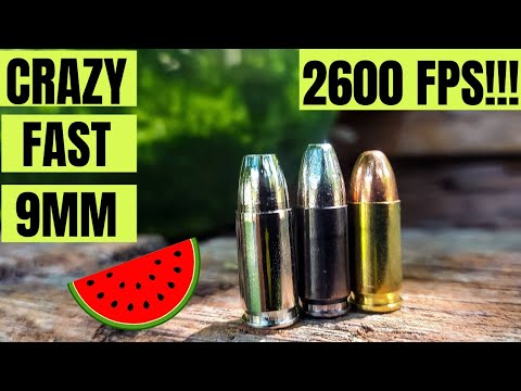 Crazy Fast 9mm!!! 2600 FPS!!! Watermelon Test 🍉🍉🍉 Does Bullet Speed Matter???