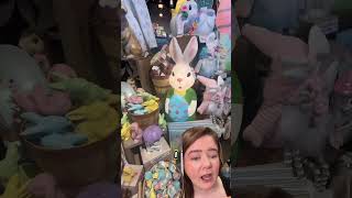 Checking out the New Easter Blow Mold decor at Cracker Barrel! 🐣