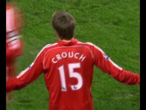Peter Crouch get red card for crazy tackle
