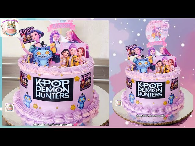 Vídeo relacionado con 9 Piezas Decoración Cumpleaños K-Pop Tartas, Cake Toppers Dem0n Hunters Happy Birthday para Niños, Kit Fiesta Temática Guerreras, Decor de Fiesta de K-Pop, estilo Demon y personajes Hunters