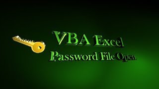 How to open a password protected file in VBA