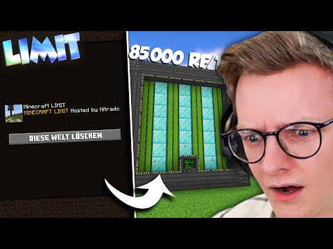 Ich LÖSCHE die KOMPLETTE WELT! + Neuer OP Reaktor! - MINECRAFT LIMIT - #9
