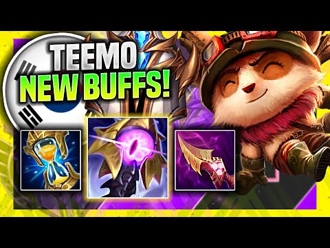THIS KOREAN CHALLENGER TRIES TEEMO WITH NEW BUFFS! - Korean Challenger Plays Teemo Top vs Aatrox!