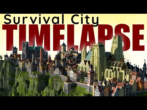 Minecraft Medieval SURVIVAL City Novigrad Timelapse #shorts