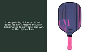 Video thumbnail: Franklin Christine McGrath Signature Middleweight Composite Pickleball Paddle