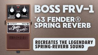 Boss FRV-1 '63 Fender Reverb - What To Know & Where To Buy