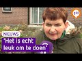 Verkoopborden plaatsen is voor trotse Mirjam echt een uitje