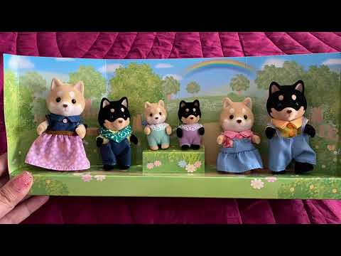 Shiba Inu Dogs unboxing, and their names! - Sylvanian Families, Calico Critters